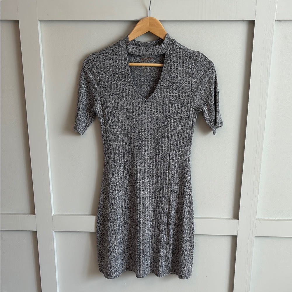 Gray Knit Women's Dress